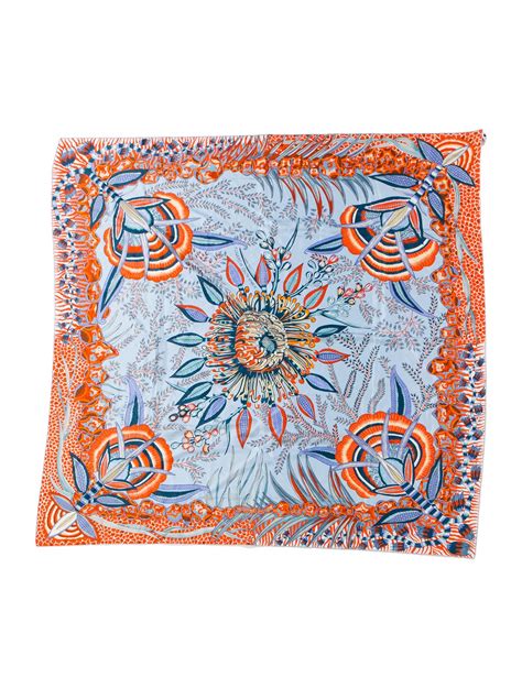 Hermès Flowers of South Africa Silk Shawl 